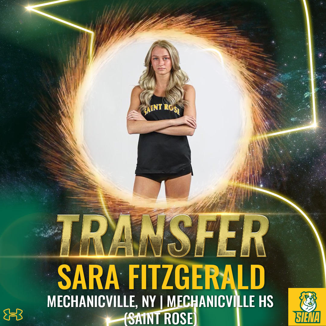 ✍️ Join us in welcoming Saint Rose transfer Sara Fitzgerald to the #SienaSaints family beginning next season! 🟢🟡🐶 #MarchOn