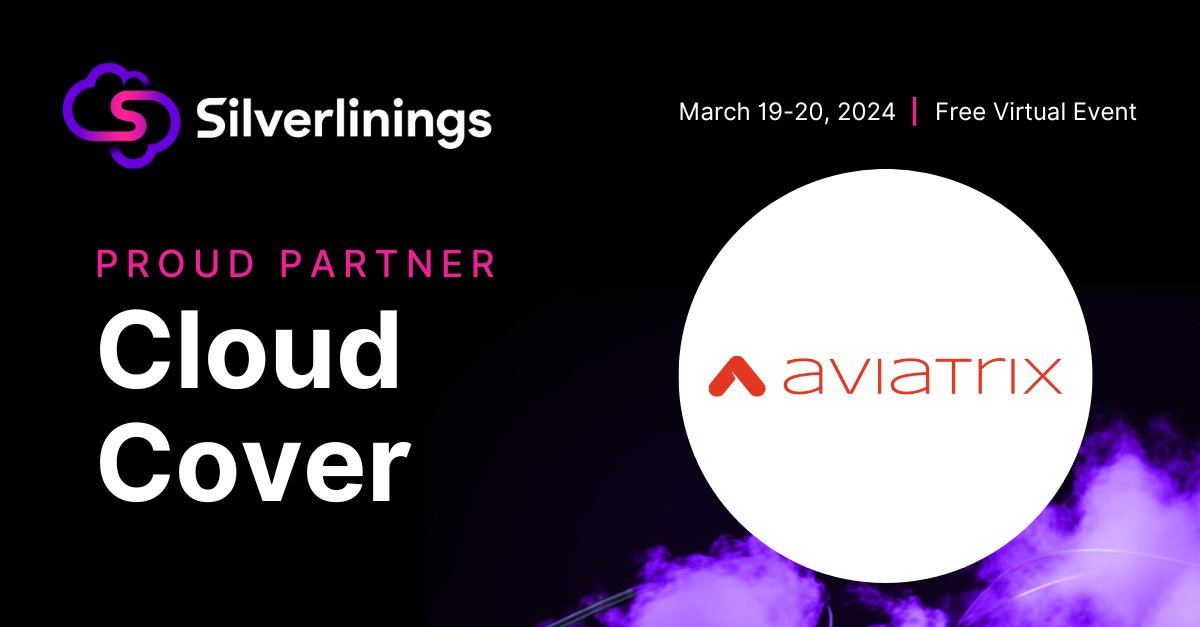 🙌 We'd like to thank our Cloud Cover virtual event Silver Partner, <a href="/aviatrixsys/">Aviatrix</a>!  

✨ Secure your spot today: bit.ly/CCover24 

Learn more about our partner at aviatrix.com. 

#CloudCover #CloudStrategy #AIModernization #AI #MultiCloud
