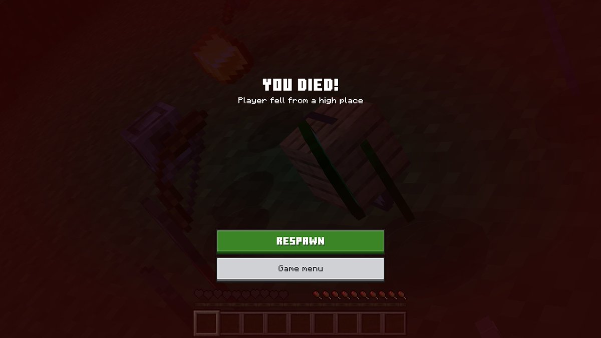 Minecraft's tweet photo. Don’t mind us, just trying to master using the new item. https://t.co/WNbAreNkOA