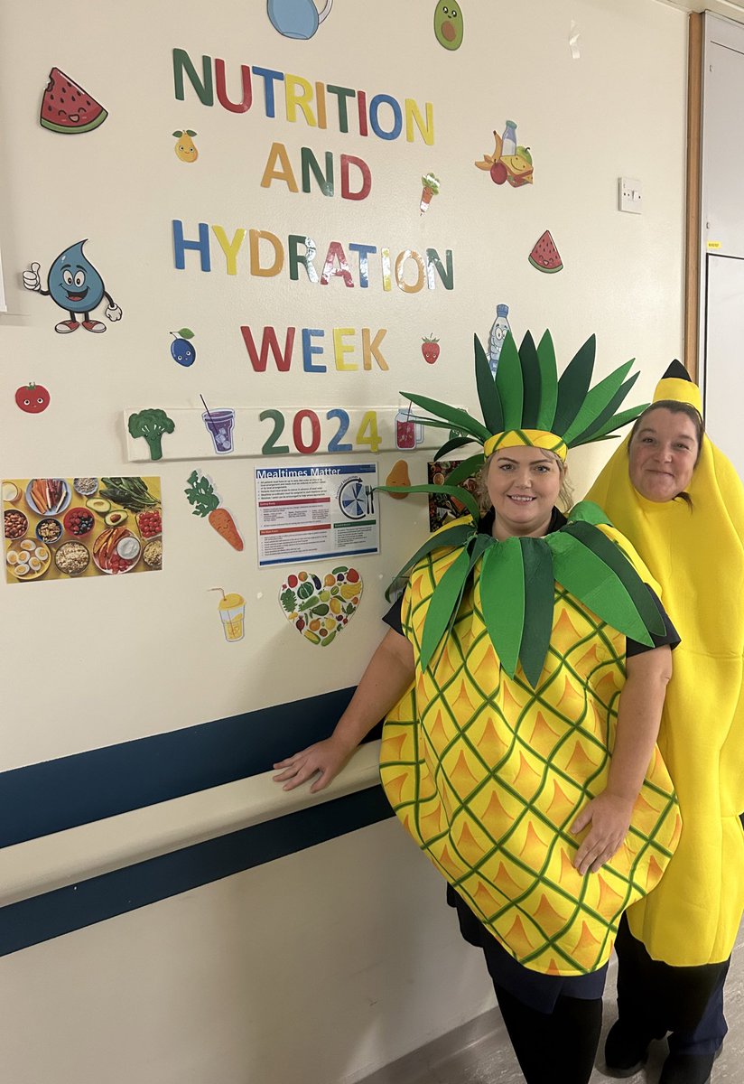 The Pineapple and banana are back…. 🍍🍌#NutritionAndHydrationWeek @NorthMcrGH_NHS