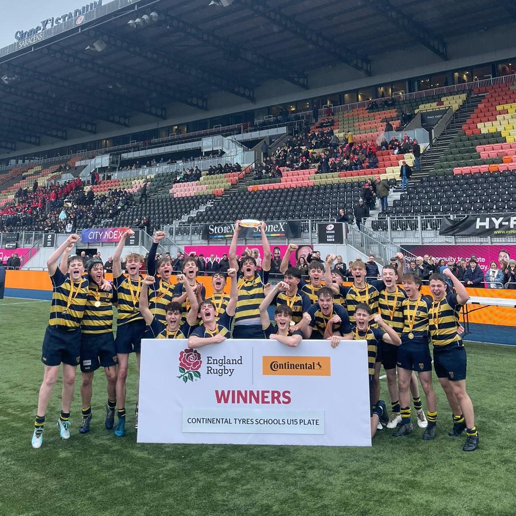 🏆 The 2024 @ContiUK Schools Cup U15 Plate winners - Cranleigh School 👏 Congratulations to everyone at @CranleighschRU! #ContinentalTyresSchoolsCup