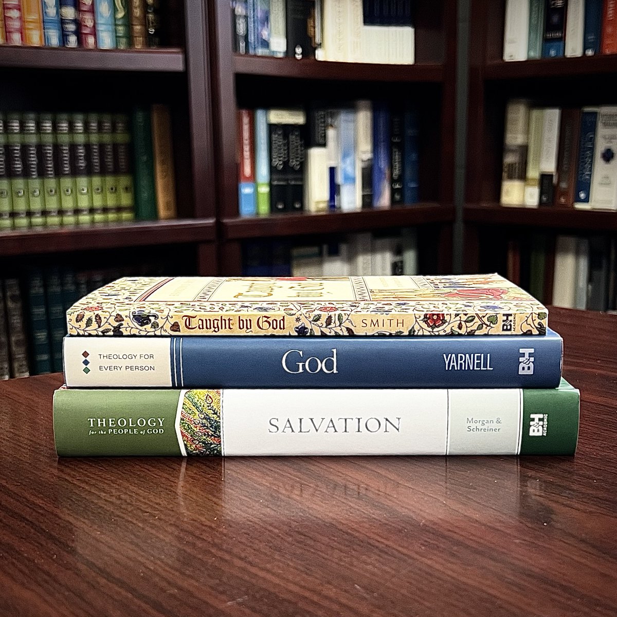 New arrivals from @BHpub and @BHAcademic. Good work! (Top to bottom)

1. @brandon_d_smith: amzn.to/3Pdp6uz
2. @MusingsOnChrist: amzn.to/4aaxxyO
3. @csmorgn/@DrTomSchreiner: amzn.to/4a6wpMO