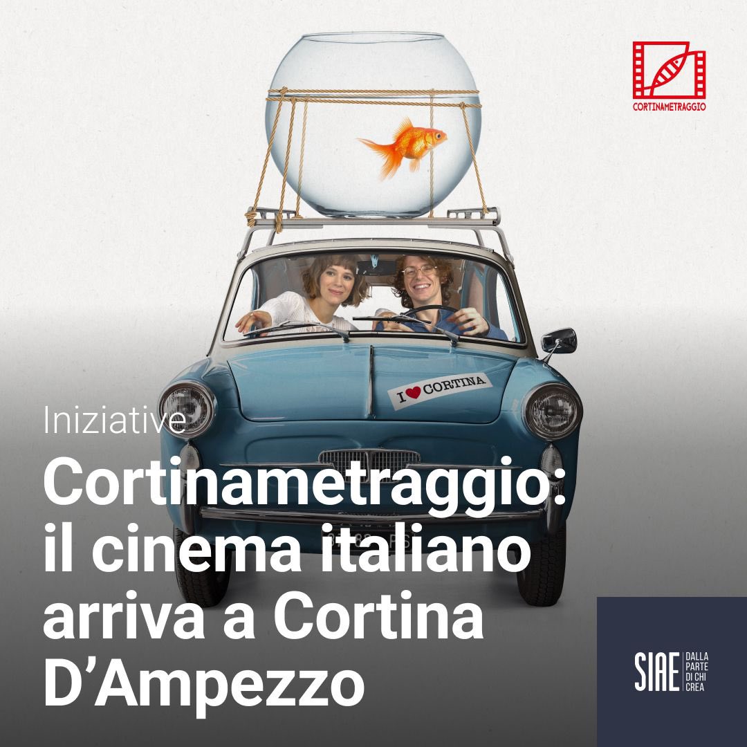 Al via “Cortinametraggio”, il festival italiano di riferimento per i cortometraggi che animerà Cortina D’Ampezzo dal 12 al 17 marzo. L’iniziativa, giunta alla sua 19esima edizione, è sostenuta da SIAE. Scopri il programma sul sito cortinametraggio.it #cinema #siae