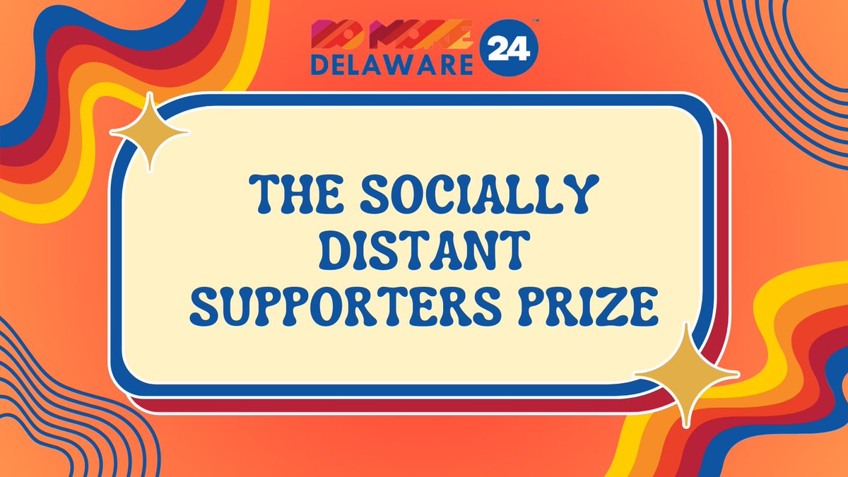 #DoMore24DE Socially Distant Supporters Prize ($500) Won by: @everetttheatre1 🏆 Receiving donations from 41 states! Congrats also to @FSBTheatre (donations from 24 states) and @KalmarNyckel (donations from 23 states)!