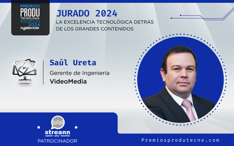 PRODU's tweet photo. ¡Conoce a los jurados de los #PremiosPRODUTecnología2024! 🏆
Saúl Ureta, gerente de Ingeniería VideoMedia.
Más info aquí: https://t.co/zACUX9lEct
#PremiosPRODUTecnología
#PRODUtec https://t.co/m98TbkhUUm