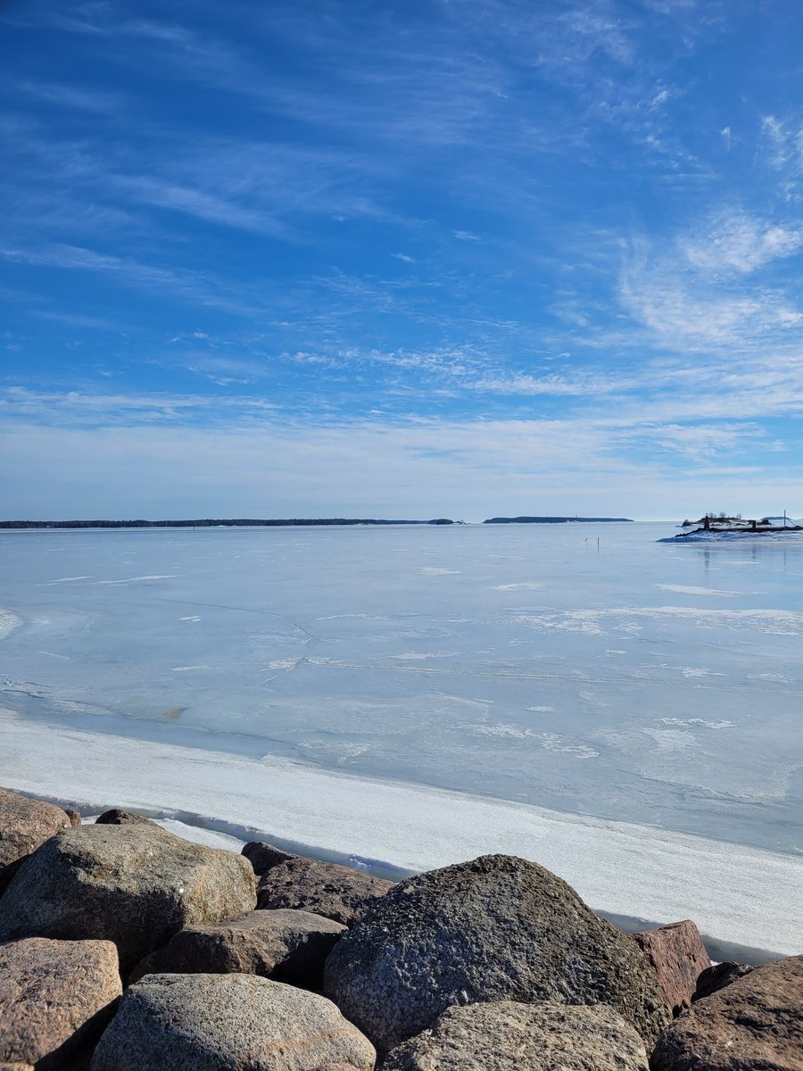 Gulf of Finland, still frozen.