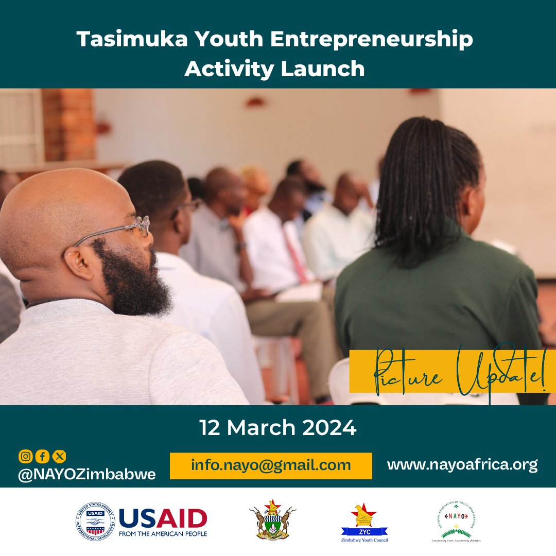 The Tasimuka Youth Entrepreneurship activity is a three-year inclusive and youth led economic empowerment initiative under the Local Works Zimbabwe Youth Program. #LeaveNoYouthBehind