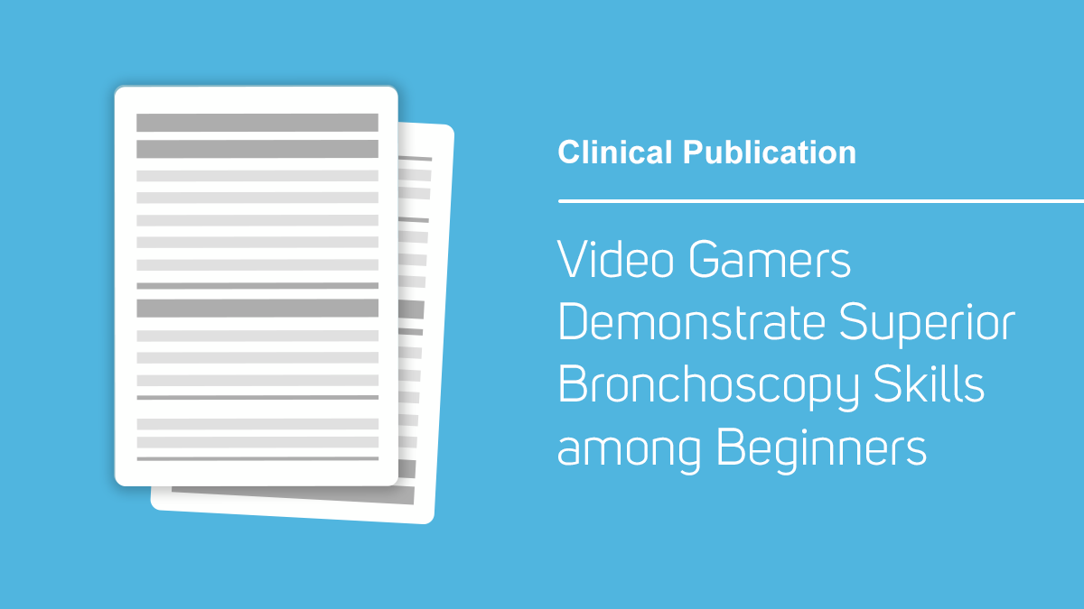 Exciting new research (2024) explores the link between video gaming and bronchoscopy skills by testing both inexperienced medical students/residents and experienced respiratory physicians. Read the results here: ow.ly/Fk0450QQKVH #bronchoscopy #medtwitter