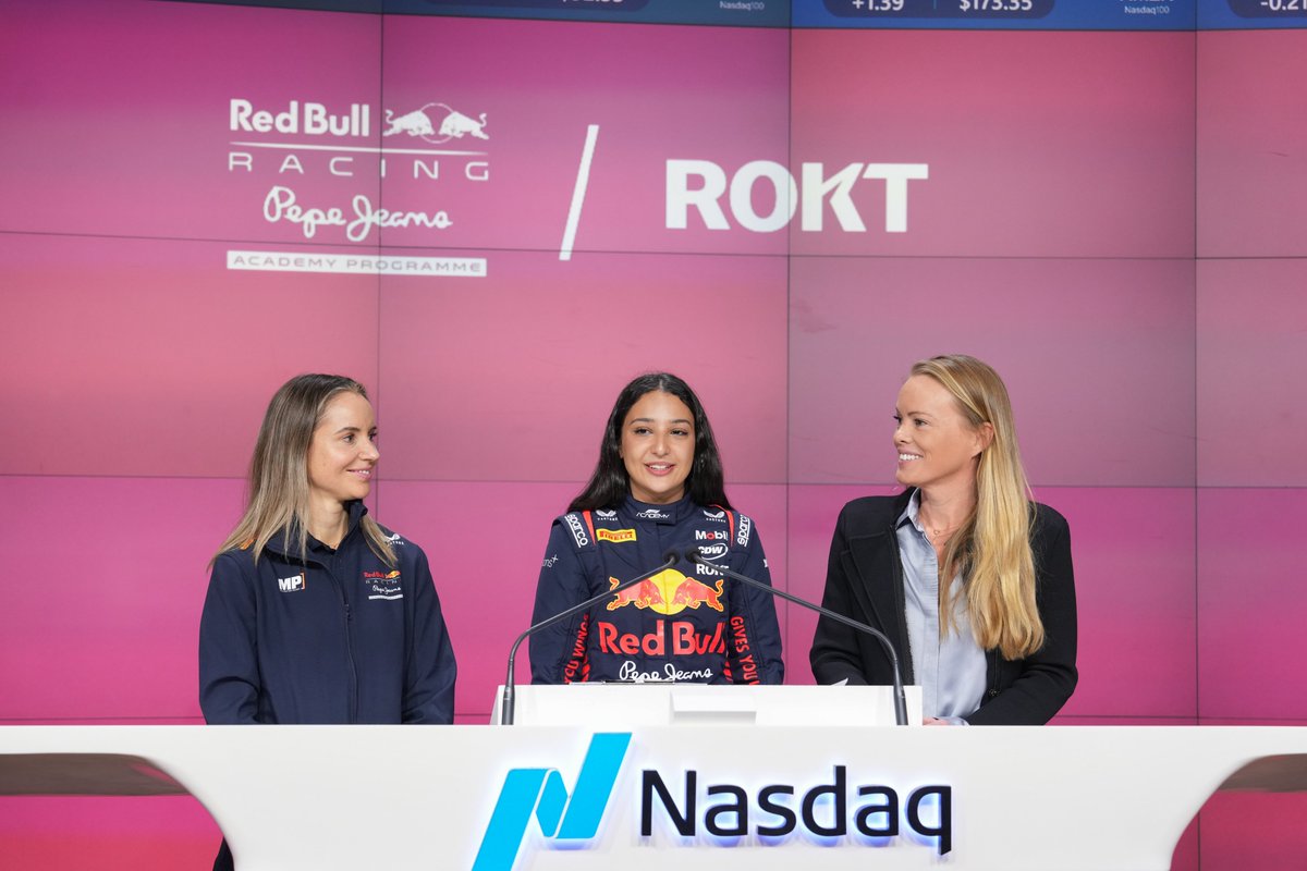 Nasdaq Exchange (@nasdaqexchange) on Twitter photo Let’s get ready to ROKT! 🏁🏎️ Join us in welcoming @Rokt and @RedBullRacing to the <a href="/NasdaqExchange/">Nasdaq Exchange</a> Opening Bell as we celebrate their expanded partnership for the 2024 season of the all-female Formula 1 Academy!
The all-female F1 Academy is designed to develop and prepare young Let’s get ready to ROKT! 🏁🏎️ Join us in welcoming @Rokt and @RedBullRacing to the <a href="/NasdaqExchange/">Nasdaq Exchange</a> Opening Bell as we celebrate their expanded partnership for the 2024 season of the all-female Formula 1 Academy!
The all-female F1 Academy is designed to develop and prepare young