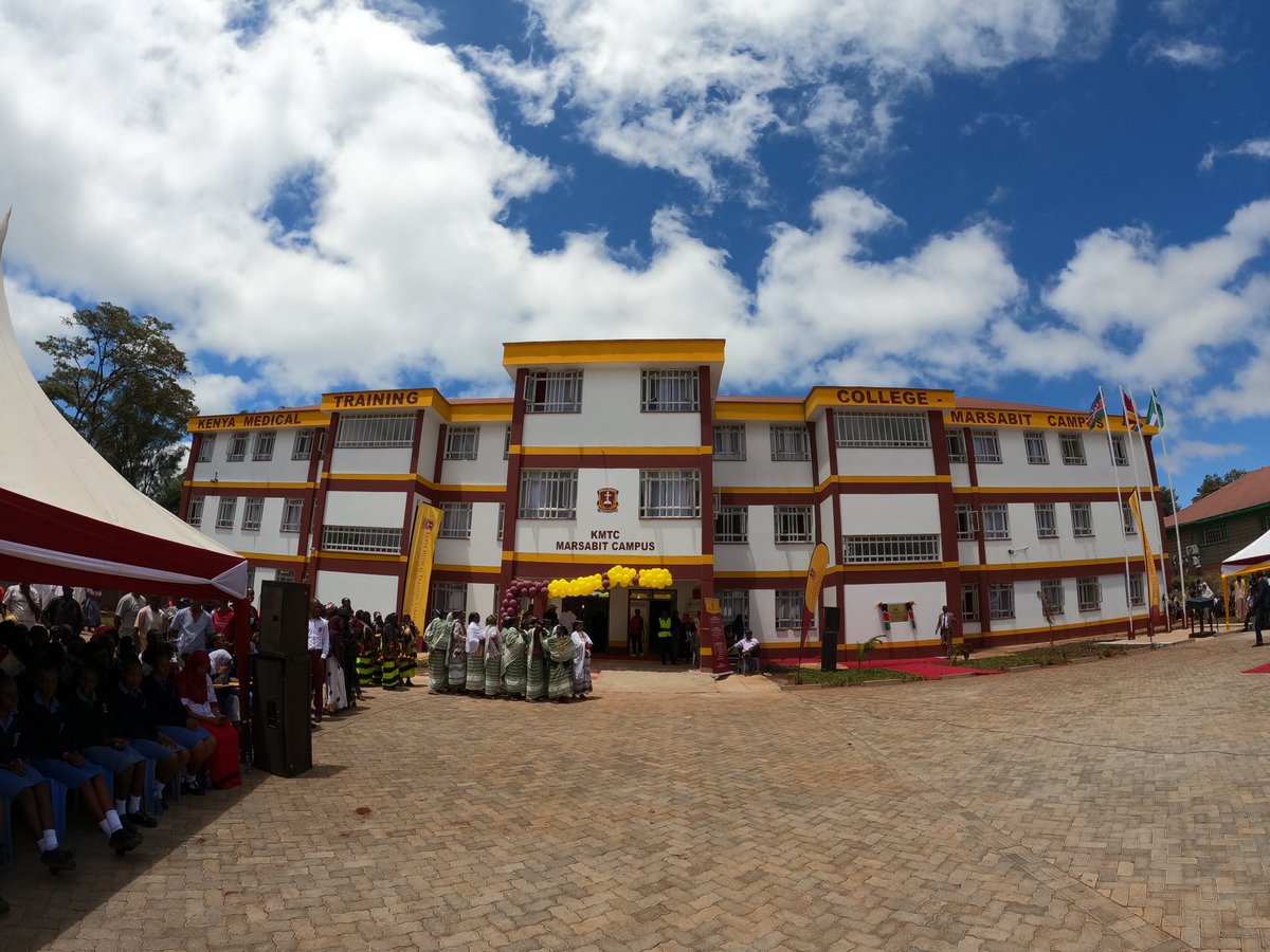 GovMohamudAli's tweet photo. During the official opening and handing over ceremony of the fully-furnished and equipped, two-storey  Kenya Medical Training College, Marsabit Campus. @Kmtc_official https://t.co/mu7oIVwhlZ