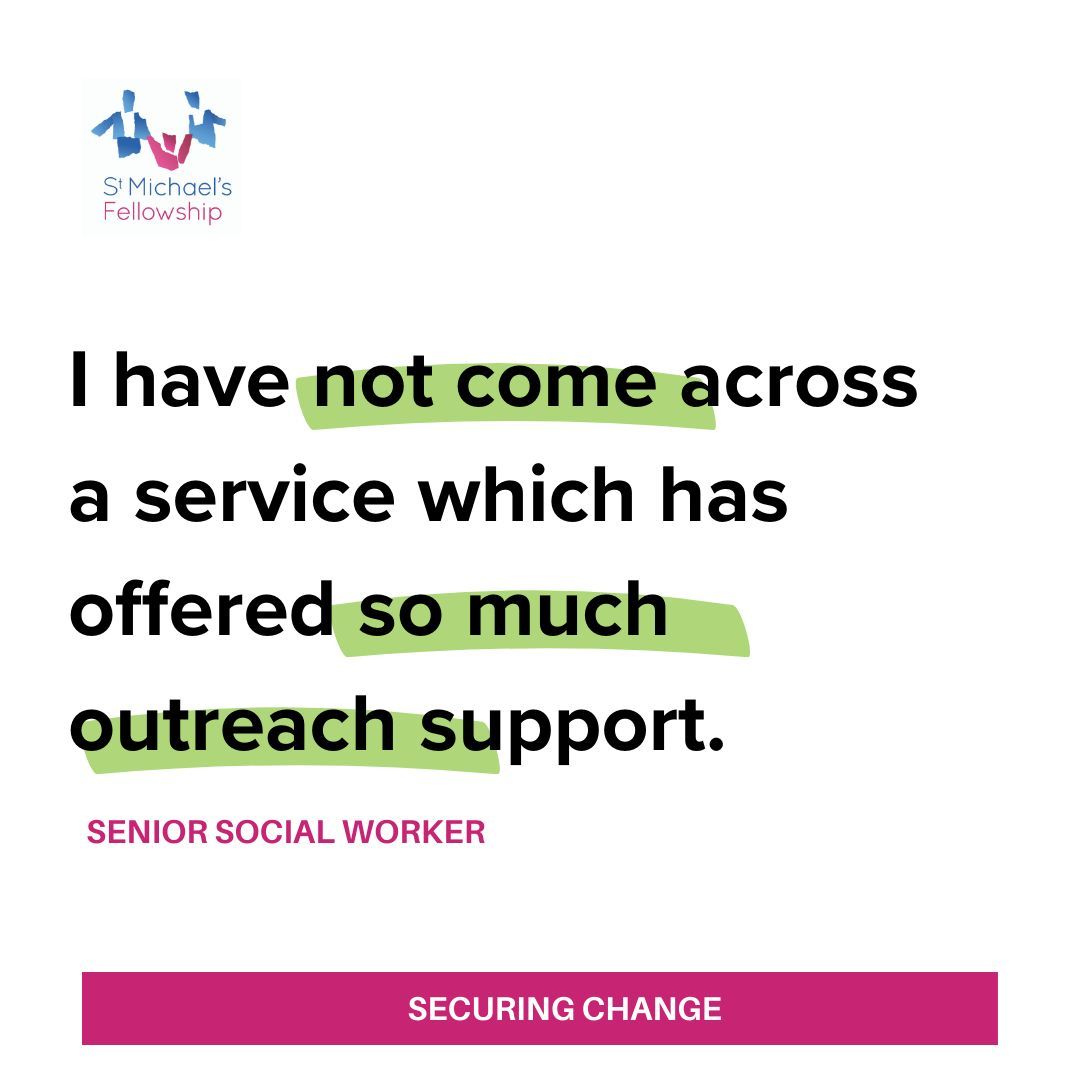 Securing Change is our programme to ensure parents who have stayed at our family assessment centres have continued support, regardless of the outcome 🌱 

Ann-Marie, our Securing Change Practitioner: "I am not here to criticise, I am here to help." 💬 

#FamilyAssessmentCentres