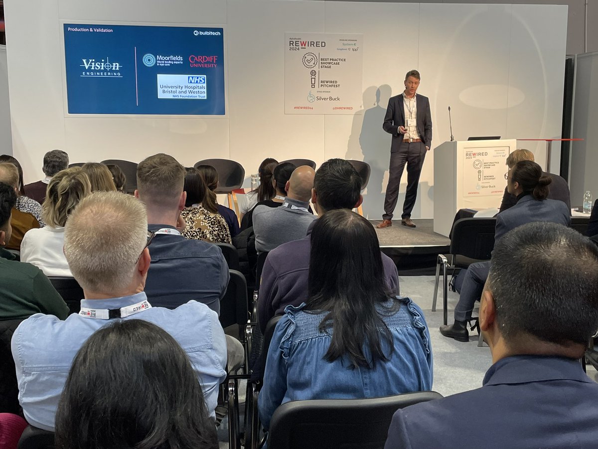Matt Newby (@matt_newby) on Twitter photo Day 1 at #Rewired24 is absolutely flying by! One of the highlights of the day is in full swing, Pitchfest, sponsored by <a href="/SilverBuck_UK/">Silver Buck</a>. Great presentations by <a href="/kidneybeam_/">Kidney Beam</a> <a href="/MedwiseAI/">Medwise AI</a> <a href="/bulbitech/">Bulbitech AS</a> <a href="/goggleminds/">Goggleminds</a> <a href="/Healthyio1/">Healthy.io</a> & Bingli. Tough decision for the judges! Day 1 at #Rewired24 is absolutely flying by! One of the highlights of the day is in full swing, Pitchfest, sponsored by <a href="/SilverBuck_UK/">Silver Buck</a>. Great presentations by <a href="/kidneybeam_/">Kidney Beam</a> <a href="/MedwiseAI/">Medwise AI</a> <a href="/bulbitech/">Bulbitech AS</a> <a href="/goggleminds/">Goggleminds</a> <a href="/Healthyio1/">Healthy.io</a> & Bingli. Tough decision for the judges!