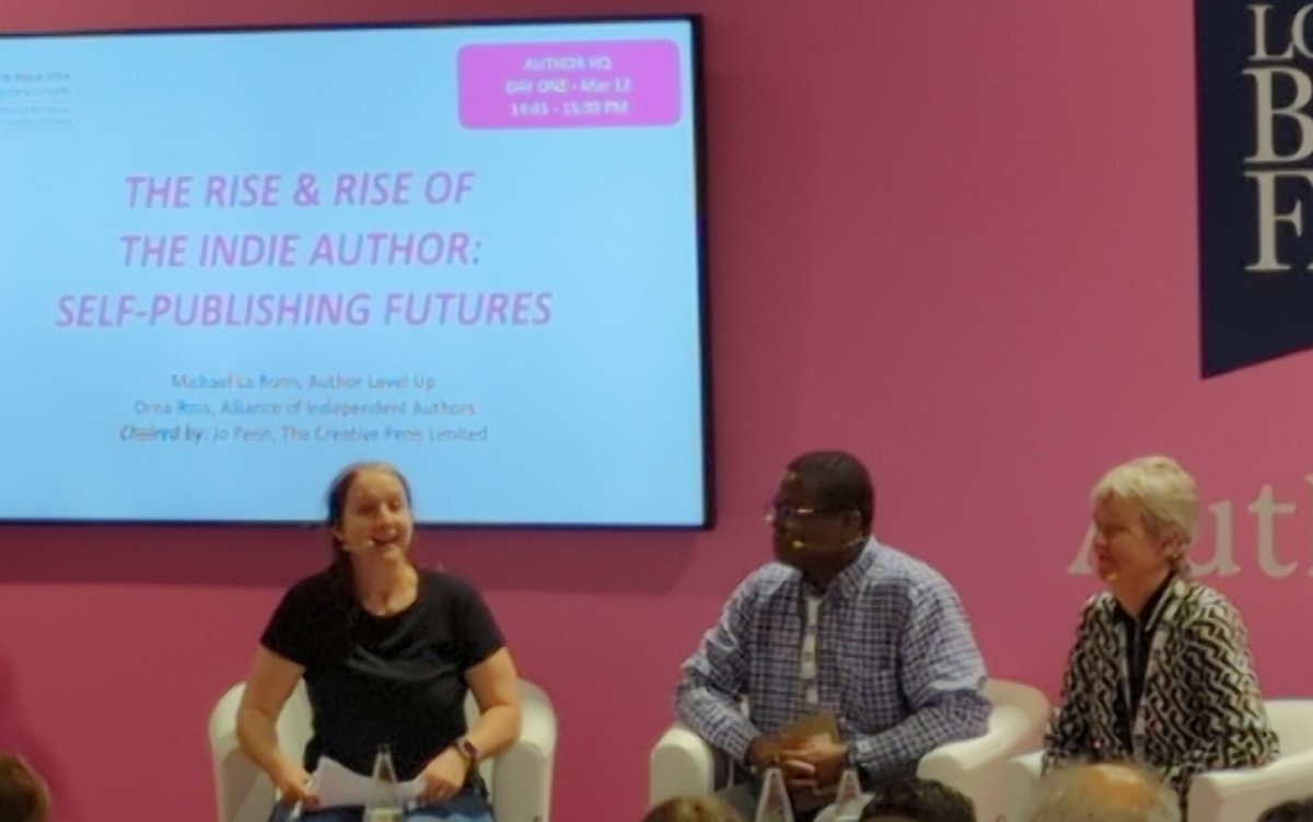 AuthorTax (@authortax) on Twitter photo Great talk regarding the huge rise in Indie Authors with Jo Penn, <a href="/MichaelLaRonn/">Michael La Ronn</a> and Orna Ross. The use of technology makes your life easier, AI is the next step and all panellists are already using it! #LBF24 Great talk regarding the huge rise in Indie Authors with Jo Penn, <a href="/MichaelLaRonn/">Michael La Ronn</a> and Orna Ross. The use of technology makes your life easier, AI is the next step and all panellists are already using it! #LBF24
