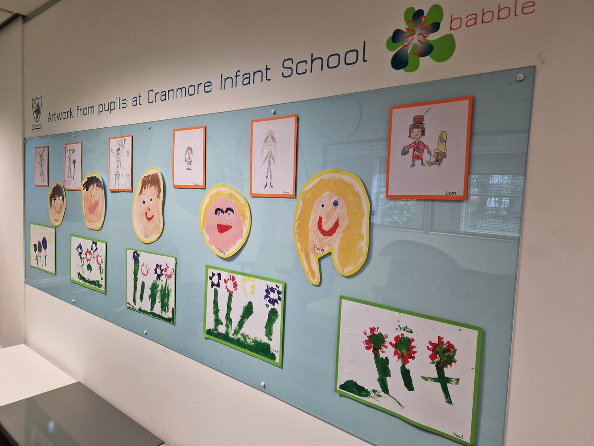 Always a good day when we get a new batch of creative artwork from the pupils at Cranmore Infant School on display. Fantastic work as ever! 
#researchmidlands #artwork #cranmoresgottalent #feelgood