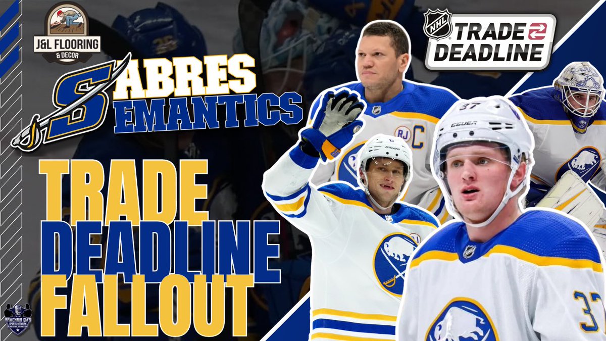 🦬 Our latest #Sabres episode is available on @ArmchairGMPod!🎙️

Brandon & Austin recap Buffalo’s #TradeDeadline activity.

⚔️ Reaction to their 4 moves
⚔️ Fan Poll discussion
⚔️ Outlook on pivotal stretch
#LetsGoBuffalo   

📺 youtu.be/UMzGe7COh90?si…

🎧 linktr.ee/ArmchairGMsSpo…