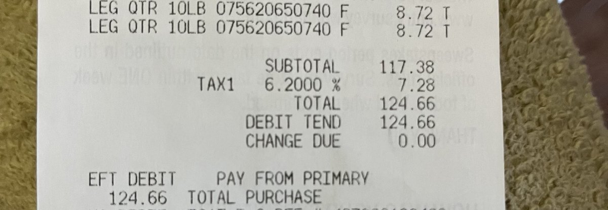 lindseyclouse's tweet photo. Another grocery bill, another tax bill, because ⁦@GovKristiNoem⁩ is a liar
#StopTaxingGroceries https://t.co/UkgECzkKgp