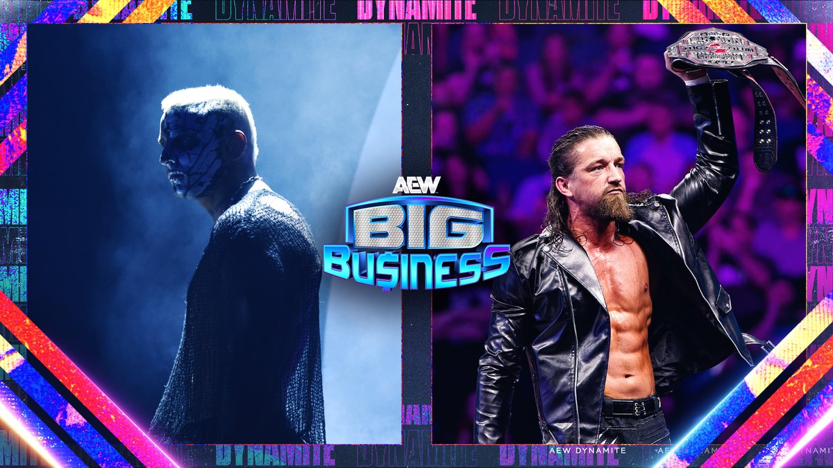 .@DarbyAllin vs @JayWhiteNZ Two of AEW's greatest stars fight 1-on-1 for the first time ever at #AEWBigBusiness in Boston on Wednesday Night #AEWDynamite TOMORROW! @tdgarden | Boston, MA LIVE 8pm ET/7pm CT | @TBSNetwork