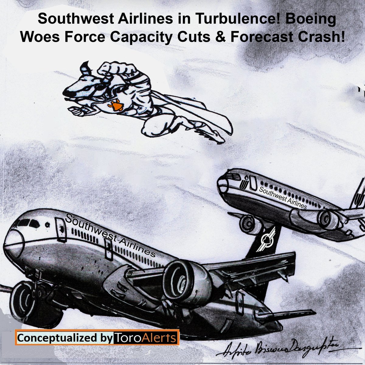 Southwest Airlines in Turbulence! Boeing Woes Force Capacity Cuts &amp; Forecast Crash!
#southwest #boeing #marketalert #financialnews #stockmarketshakeup #supplychainissues #qualitycontrol #aviationcrisis #investing #marketanalysis #aviationindustry #travelstocks #toroalertsai