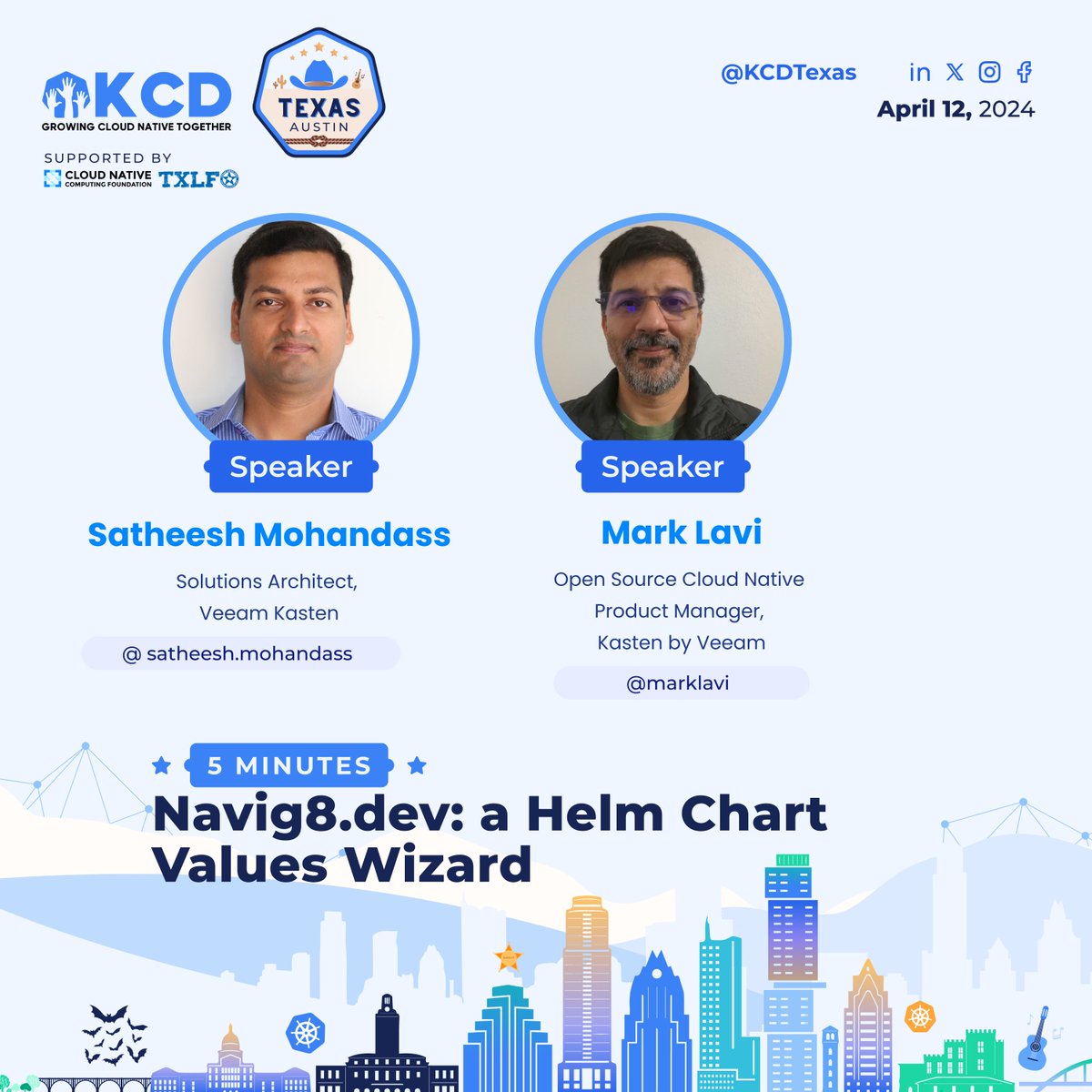 🚀 Join Mark Lavi, Principal Cloud Native Product Manager at Kasten by Veeam, as they dive into 'Navig8.dev: a Helm Chart Values Wizard' at KCD Texas! 🌟 🔗 texaskcd.com #KCDAustin #HelmCharts #OpenSource #OpenSource #KCDTexas #CNCF