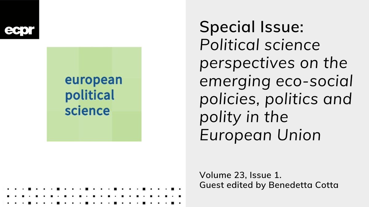 🌟 Eco-social politics in the #EU Martin Fritz & Dennis Eversberg (both @UniJena) identify 4️⃣ lines of conflict in the social-ecological transformation & explore how they are related to classes + mentalities using survey data from 🇩🇪 #OpenAccess 🔓 bit.ly/3VfJRKi