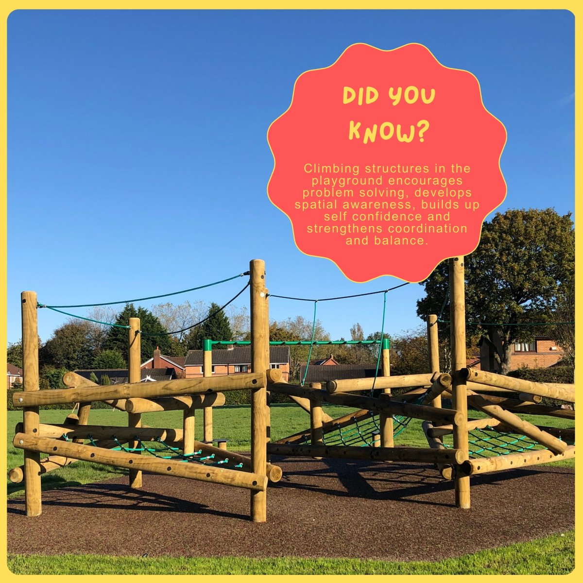 PlaysoundPlay's tweet image. Clamber stacks are a great feature in a play area. They are so much fun! AND so beneficial to children in which they learn to develop problem solving, spatial awareness, risk assessing skills, coordination, balance and strength.

#outdoorplay #funwithlearning