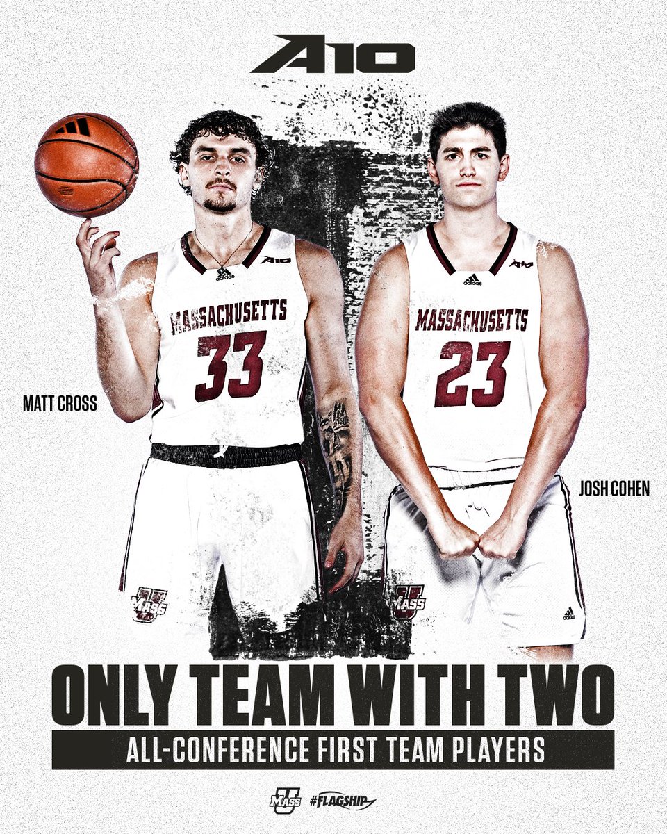 𝐃𝐲𝐧𝐚𝐦𝐢𝐜 𝐃𝐮𝐨🏀 @mcsnipes333 and @Josh_Cohen35 make us the only A-10 program with 𝐓𝐖𝐎 First-Team selections!! 📝bit.ly/3v4EQJL | #Flagship🚩