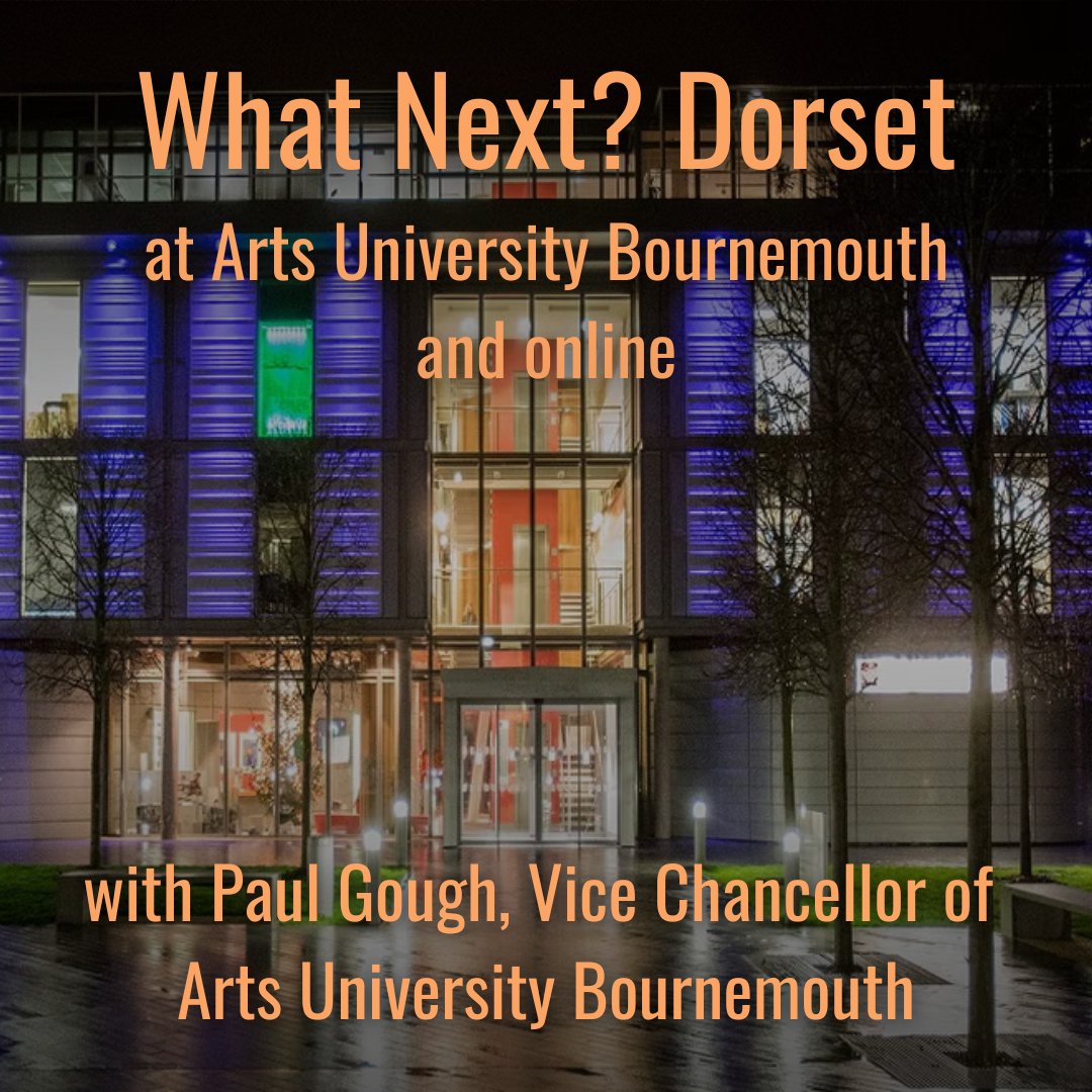 Reminder! Join us for What Next Dorset next week focusing on on the challenges and opportunities for graduates and students in Dorset 20 March 2024 2:30 - 5pm This month we’re pleased to be joined by Paul Gough, Vice Chancellor @inspiredAUB Book tickets theartsdevelopmentcompany.org.uk/whats-happenin…
