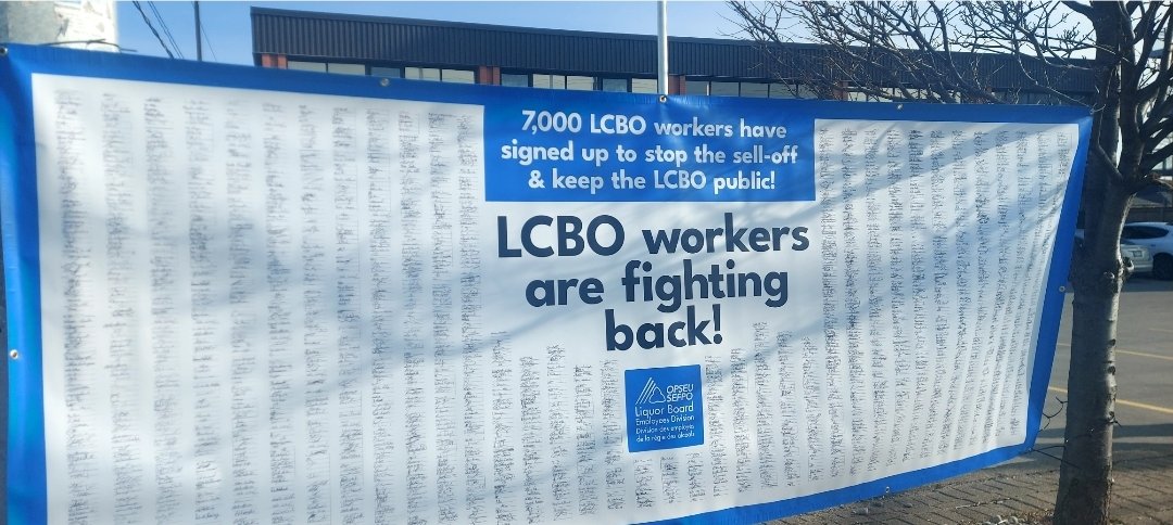 CoryJudson's tweet photo. The LCBO generates $2.5 Billion in annual revenues that go directly into public services like health-care and education.

We Own It! But Doug Ford wants to sell it all off. 

This morning, I joined @OPSEU Members at a rally to tell the Ford Government to keep the LCBO Public! https://t.co/KVOv9q4hgU