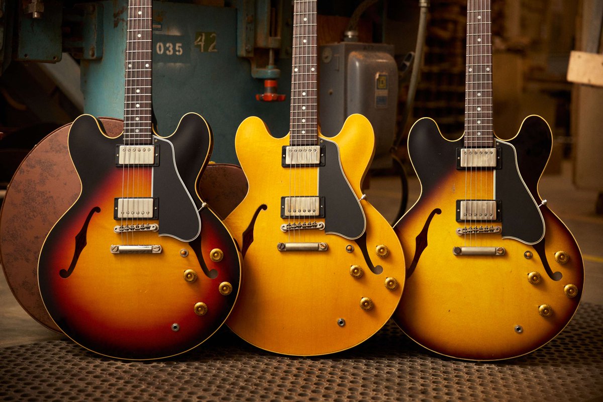 1958 saw the release of the world’s first semi-hollow guitar, the ES-335. Now, Gibson Custom is proud to release three new Murphy Lab Aged 1958 ES-335 Reissues. Limited to 130 for each finish in celebration of Gibson’s 130th Anniversary Learn more: ow.ly/JvhE50QR8iC