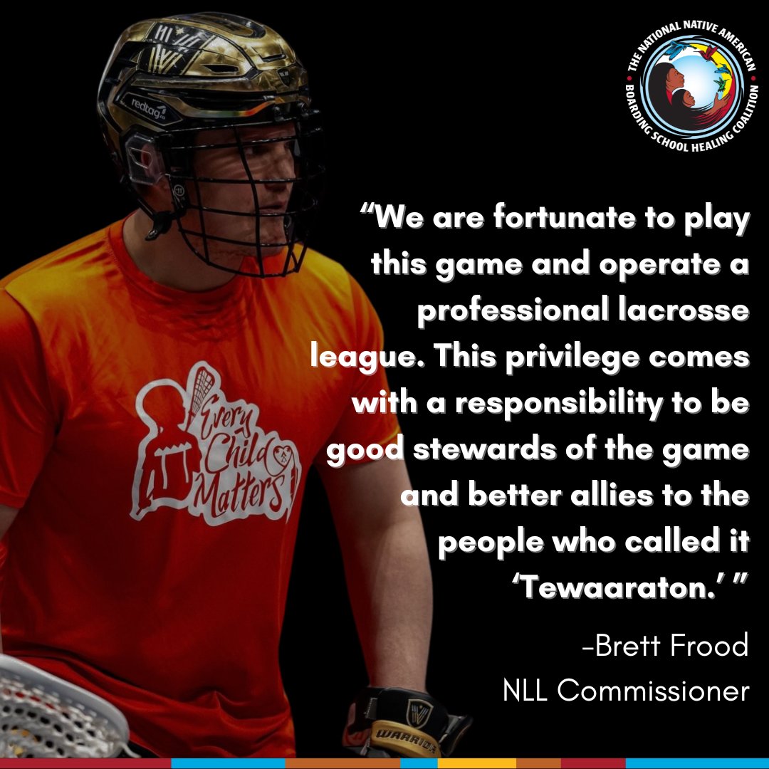 The National Lacrosse League (@NLL) announced its support on Friday, 3/8 for the Truth and Healing Commission on Indian Boarding School Policies Act, also known as S. 1723/H.R. 7227.