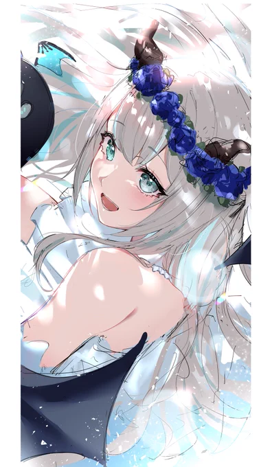 無償企画で小鳥遊マリン様( )を描かせていただきました〜!!ありがとうございました〜!! #虜にしちゃあ〜と 