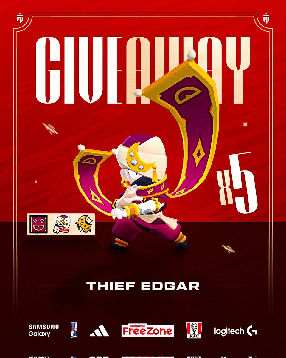 🎁 5X THIEF EDGAR GIVEAWAY 🎁

I am giving away 5 Thief Edgar skins!

To enter:

✅ Follow me and <a href="/FUTesportsgg/">FUT Esports</a>
🔄 Retweet!

#FUTWIN | #ThiefEdgarGiveaway