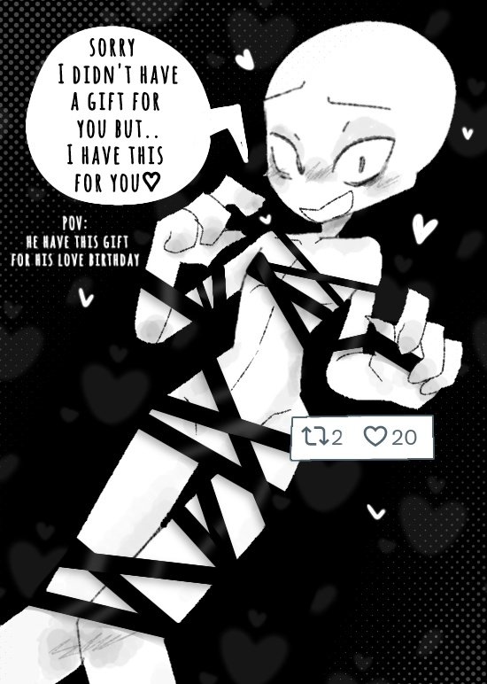 Mooner__TR's tweet photo. This is my OC Bomoo boy
POV: he have this gift for his love birthday 🎂🎊 but I will have to get on 18th march (FW) this is a nsfw 
#nsfw #gay #artist #sexy
#Bomoo https://t.co/JUnyLALjj9