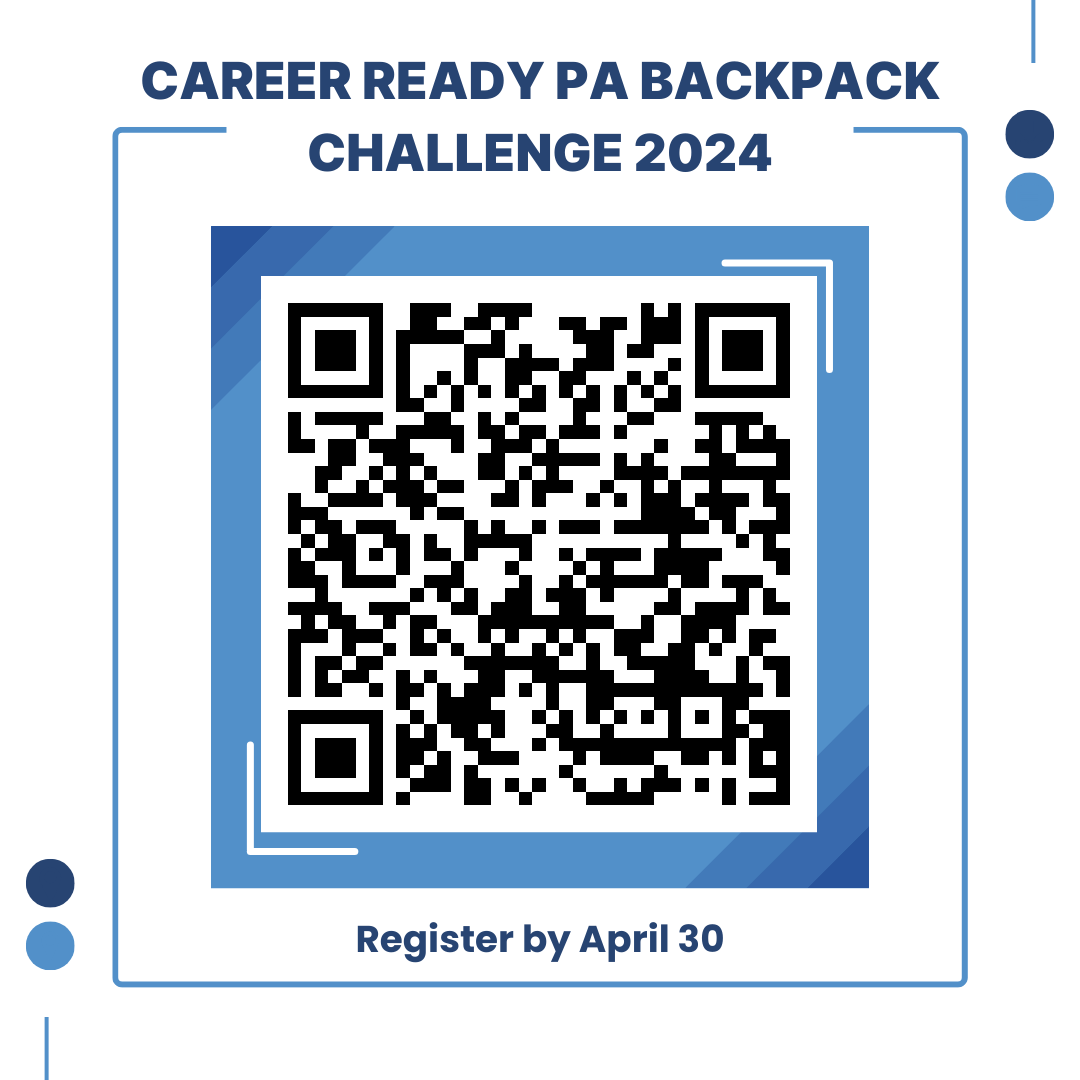 Deadline is tomorrow!  Remake Learning Days Backpack Challenge !! Please complete the survey and scan the QR Code to register! surveymonkey.com/r/Backpack24
#CareerReadyPA @PADeptofEd