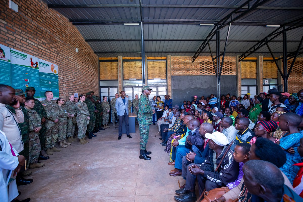 RwandaMoD's tweet photo. The Rwanda Defence Force, in partnership with the United States Africa Command (USAFRICOM) and the Nebraska National Guard (NENG), has commenced a ten-day joint medical outreach in Rwamagana and Kayonza districts, set to conclude on 21 March 2024. https://t.co/85FLU6HAHR https://t.co/DkUOgogldU