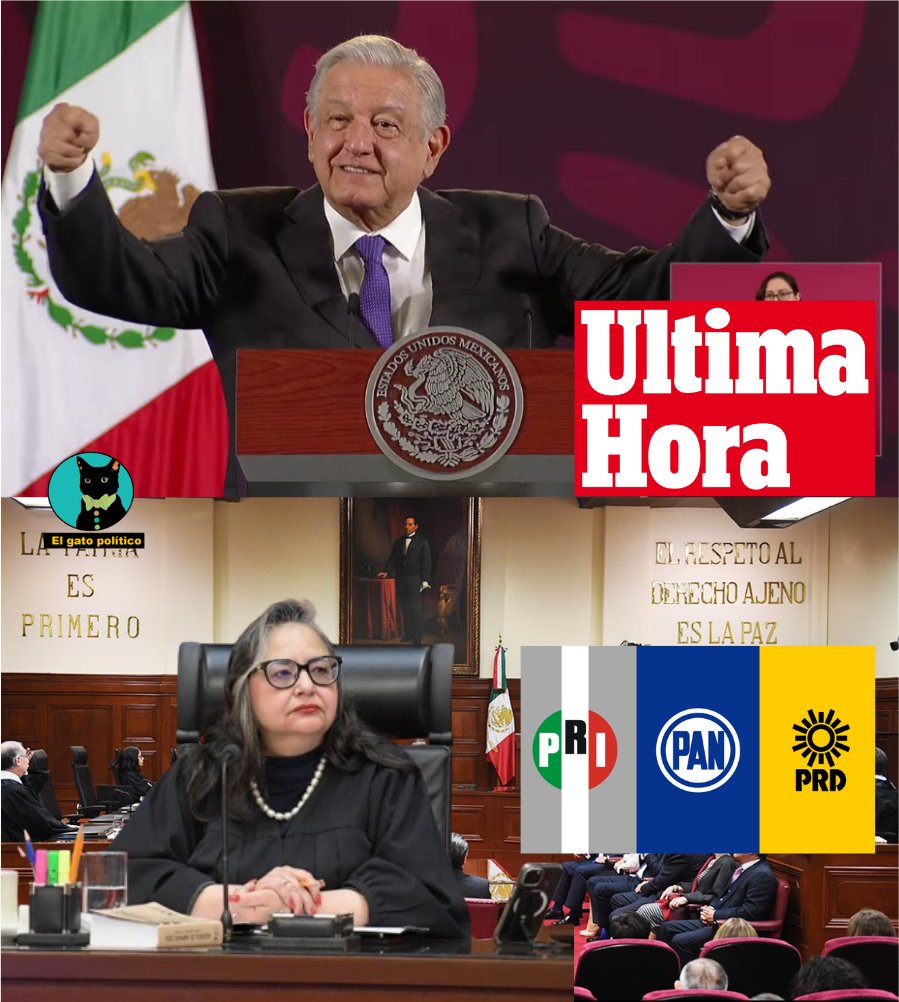 🔴🔴Urgente.
AMLO revela un posible plan del PRIAN y el Poder Judicial para deslegitimar las elecciones 2024 e incluso hacer un fraude electoral a través del corrupto Poder Judicial:

“¿Van a dar un golpe de estado técnico? ¿Van a hacer un fraude electoral desde los tribunales
