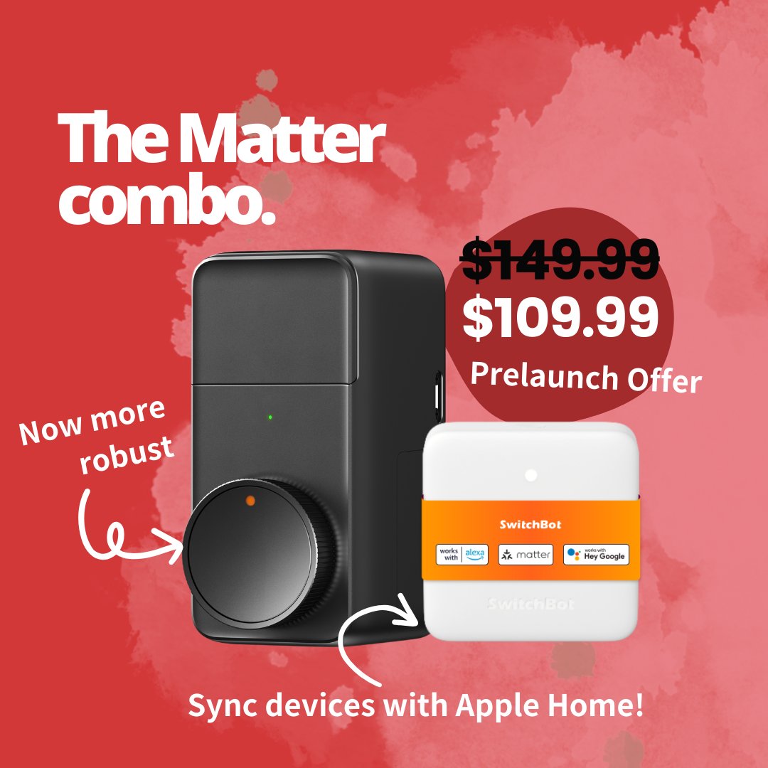 SwitchBot's tweet photo. 🔐 SwitchBot Lock Pro is available for Prelaunch orders, but what's the difference? Well, find out below exactly what you get, and how much you can save 💰 when you order now! #smartlock #tryswitchbot
Find out more: https://t.co/JyxrHV2tRu https://t.co/BsgQopJDcX