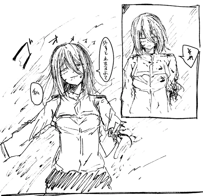 #適当にセリフを1つ貰ってそれで1コマ描く 