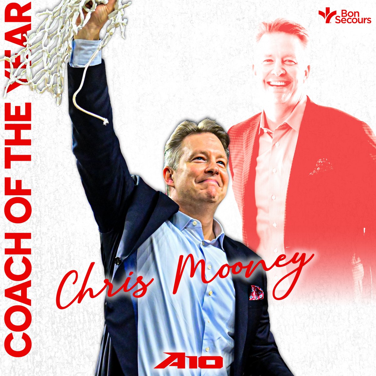 SpiderMBB's tweet photo. The man in charge 👔

Chris Mooney is the Atlantic 10 Coach of the Year after leading the Spiders to the No. 1 seed in the A-10 Championship and the program's first A-10 regular season title!

#OneRichmond https://t.co/XTHwc1Z33U
