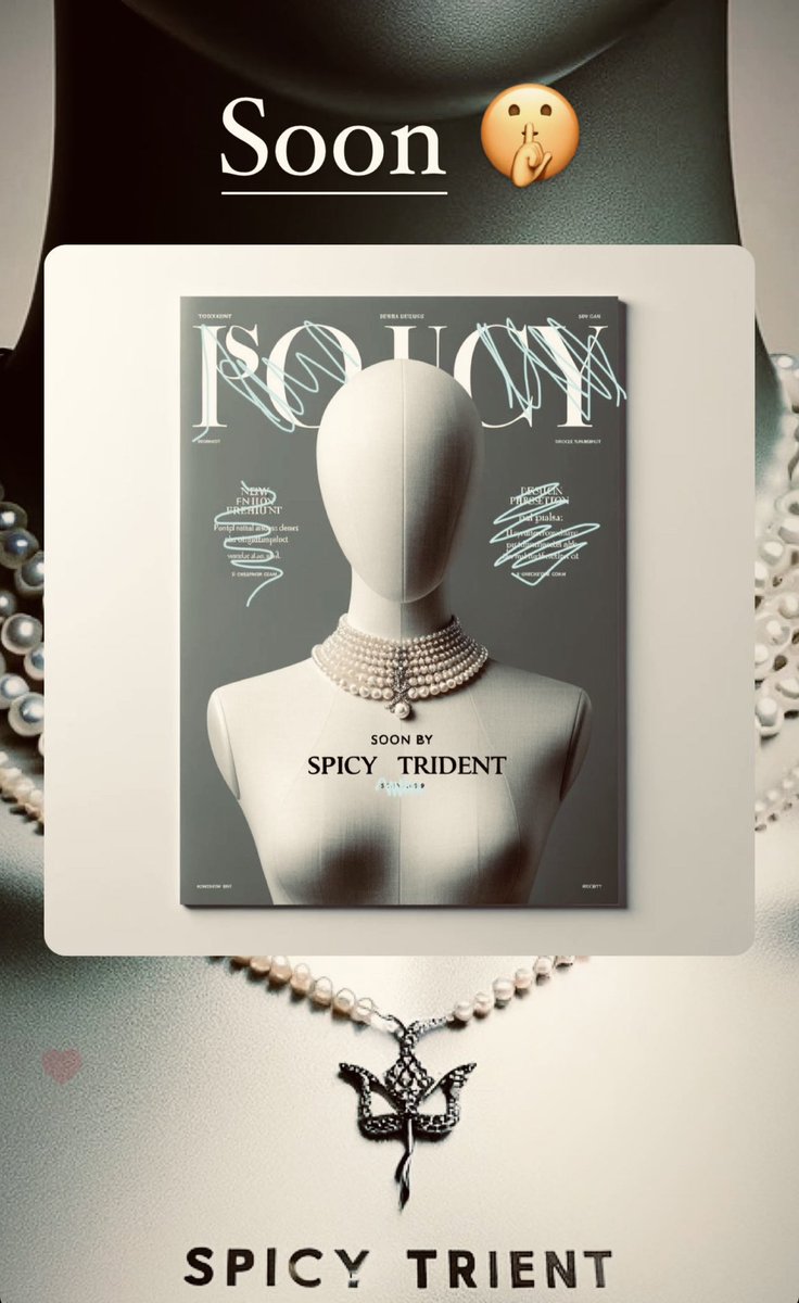 SpicyTrident's tweet photo. 🤫 #SpicyTrident #Pearls #SustainableLuxury https://t.co/GjWvk3JMya