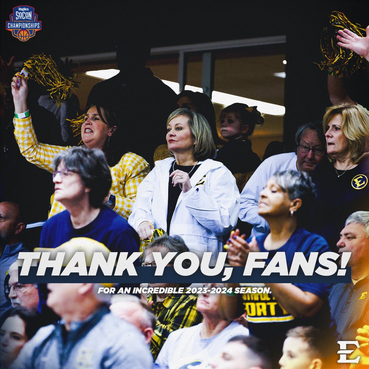 Thank you, fans for all of your support this season… We love your passion and energy, and can’t wait to see you fill up Freedom Hall and Freedom Hall South again next year! #BestFansInTheSoCon