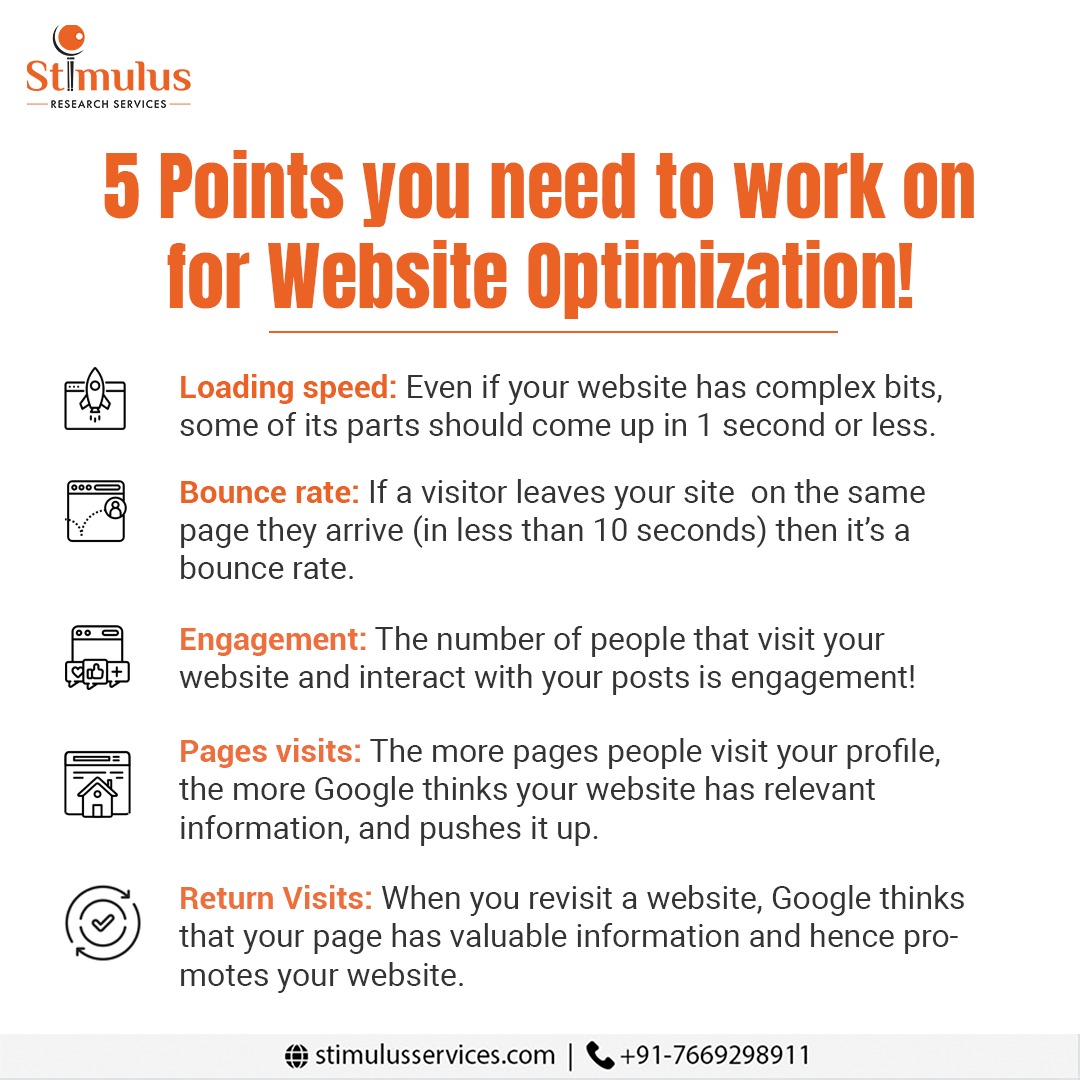 Stimulusserve's tweet photo. Want to polish your website’s presence? Keep a track of (&amp; work on) these 5 tips 📋 💯that can help your site’s presence to reach a wider audience!
.
To consult today visit- https://t.co/7zv4WF6DQr
.
#stimulus #websitetraffic #websiteoptimization #seo #digitalmarketing https://t.co/84SnNv7FVU