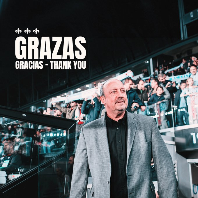 SVargasOK's tweet photo. 🚨 OFICIAL: Rafa Benítez ha sido destituido como entrenador del Celta. El equipo marcha 17º a dos puntos de la zona de descenso.

⚠️ Su sucesor será Claudio Giráldez, quien se encontraba dirigiendo al equipo filial, Celta Fortuna.