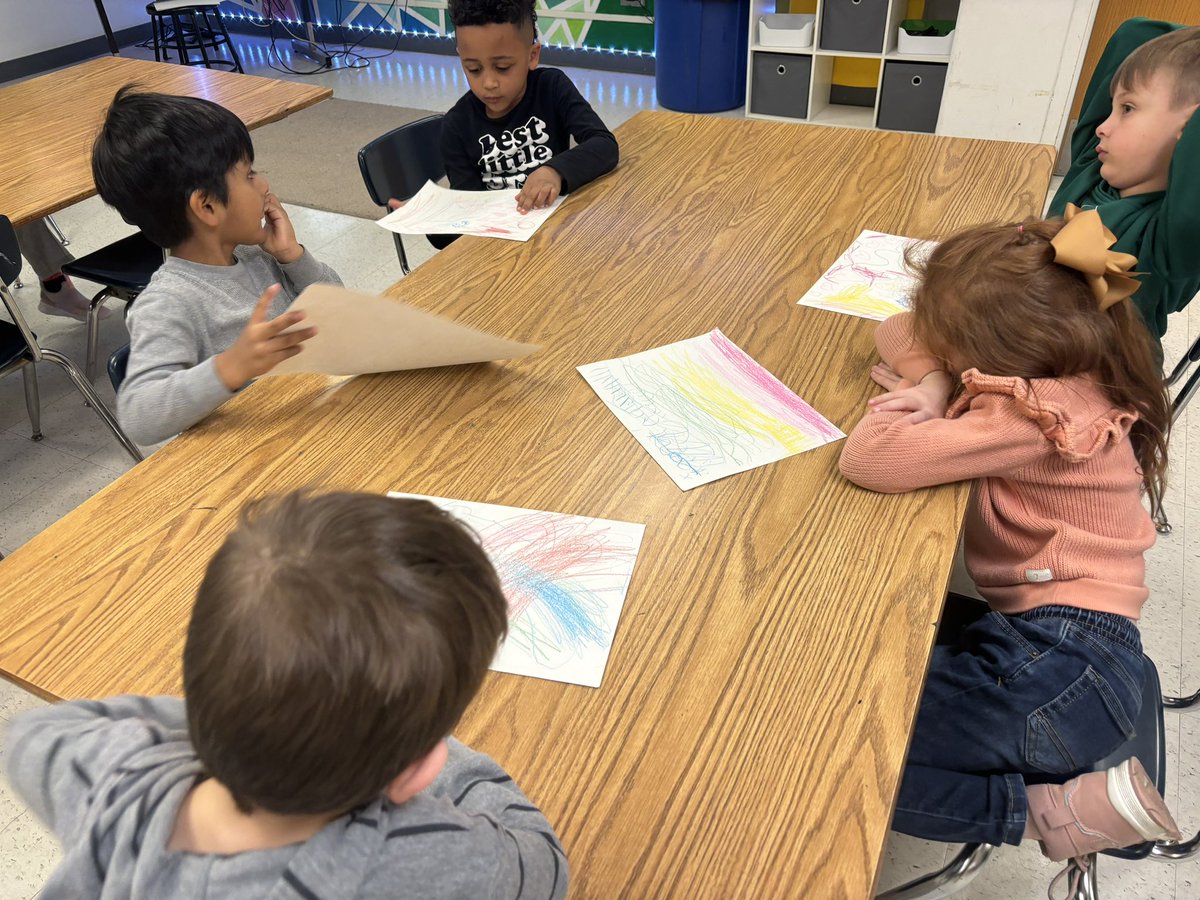 mrsrcarinoFS's tweet photo. Color Monster in Kindergarten with @ArtwithMrsPriv  Students practiced feelings identification and self expression 🖍️🎨 https://t.co/ciaRsgtRIy