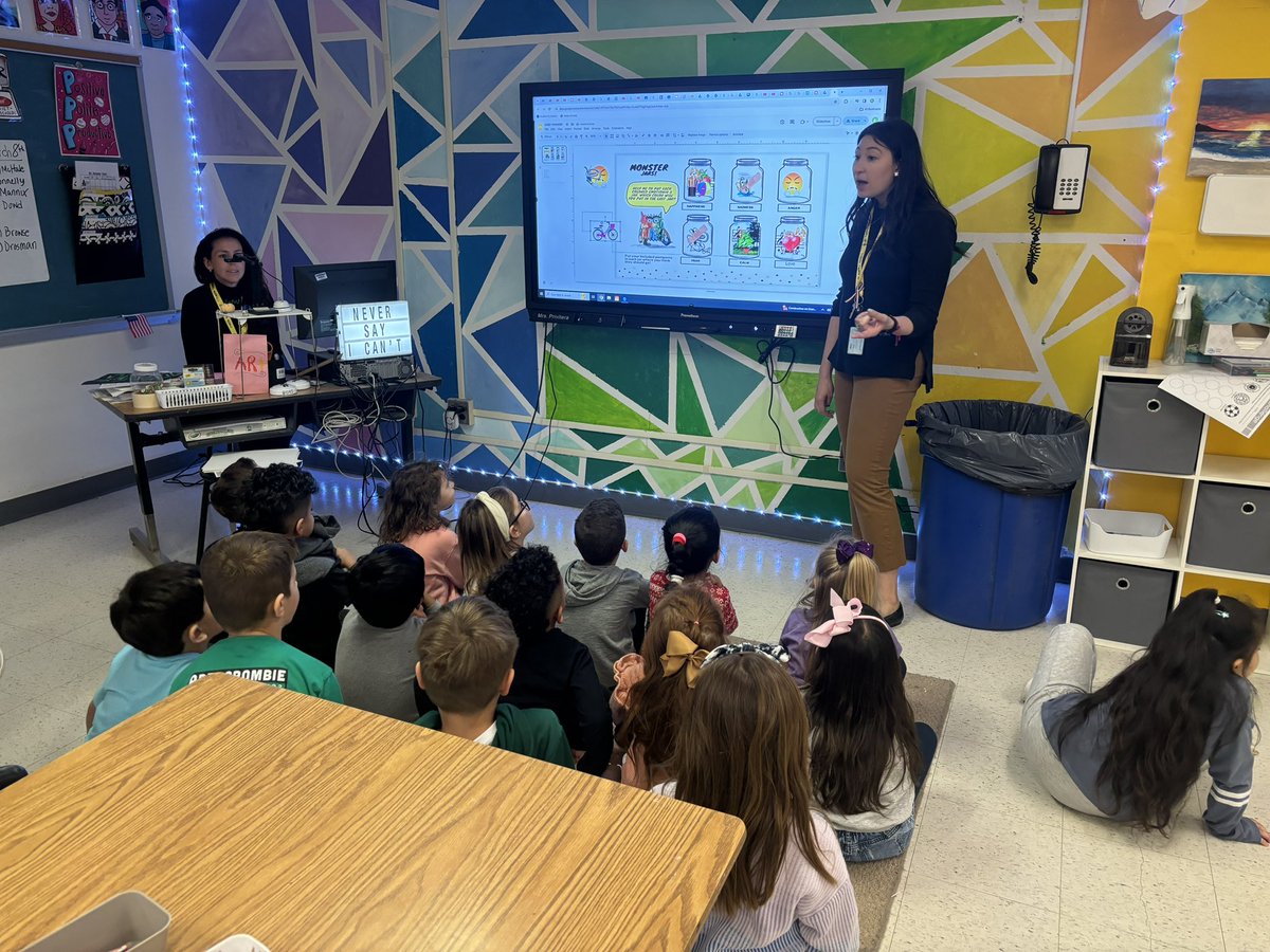 mrsrcarinoFS's tweet photo. Color Monster in Kindergarten with @ArtwithMrsPriv  Students practiced feelings identification and self expression 🖍️🎨 https://t.co/ciaRsgtRIy