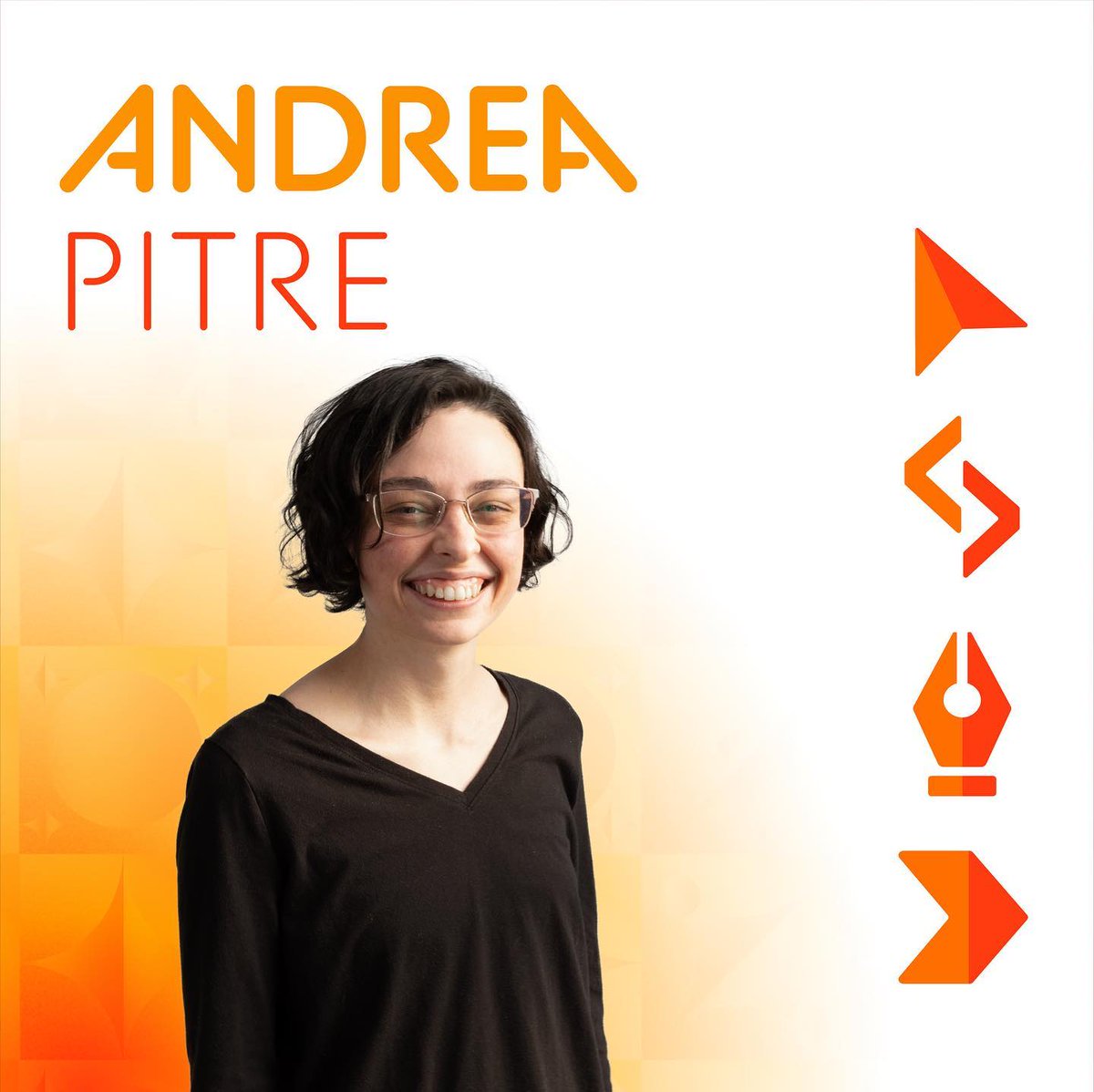 algonquindesign's tweet photo. Heyo, my name’s Andrea. I’ve always been at home with the arts, and vector based illustrations have always been a comfort of mine. My creative curiosity has led me to web and motion design, mediums that I hope to use to brighten someone’s day! https://t.co/I1uUdAM9fM