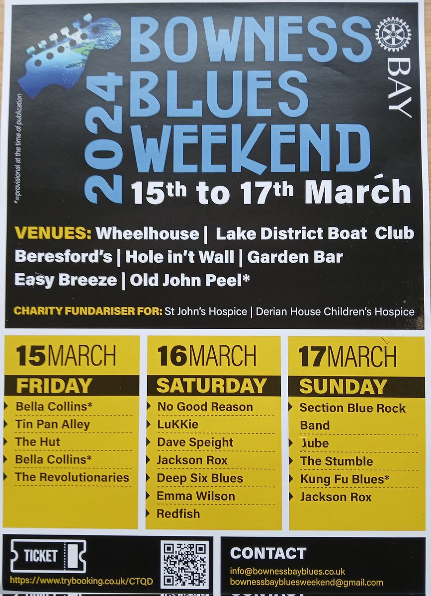 Lune up and mire fir #BbbLues2024 in Bowness On Windermere.

Link to ticket sales in our profile.
#kendal
#Ulverston
#Barrow

A great weekend based at the Lake District Boat Club on Glebe Road.