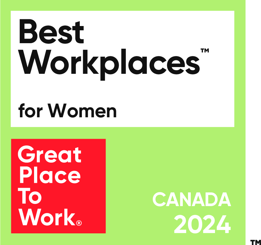 We’ve earned a spot on Great Place to Work Canada’s Best Workplaces for Women list! This award is based on our people’s direct feedback on gender equity in our organization. Thank you, @GPTW_Canada!