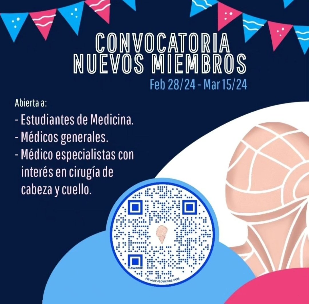 neck_group's tweet photo. ÚLTIMOS DÍAS 📣
#surgery #head #neck #MedTwitter #Medical #academia #AcademicTwitter #saludempatica #surg https://t.co/q99I0vqmGG