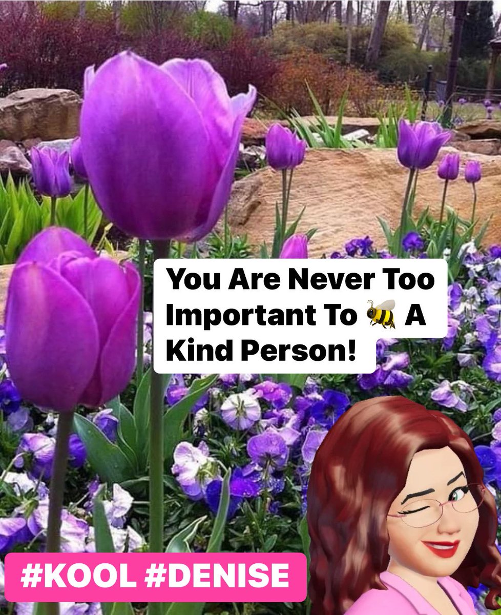 #Kind
#KindPerson
#Kindness
#KindnessMatters
#KindnessWins
#KindnessIsContagious

#Tuesday
#TuesdayMotivation
#TuesdayThoughts
#TuesdayVibes
#TuesdayMood 

#KOOL #DENISE
@KOOL_DENISE